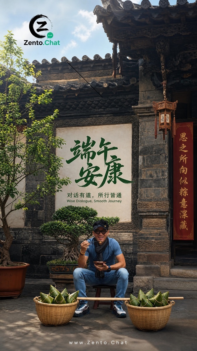 端午安康古风海报
